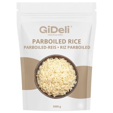 Parboiled Reis 5kg Langkorn Locker Nährstoffreich B-Vitamine Vegan Natur GiDeli