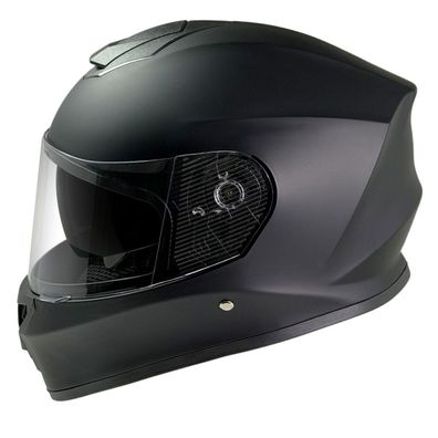 Integralhelm Helm Kinderhelm Motorradhelm Crosshelm Motocross Schwarz matt uni