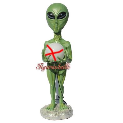 Alien Außerirdischer Figur Statue Skulptur UFO Butler Deko Hollywood