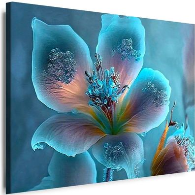 Leinwand Bilder Blumen Natur abstrakt Wandbild Modern Premium Kunstdruck