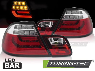 LED Upgrade Design Rückleuchten passend für BMW 3er E46 Coupe 99-03 Rot mit statisc