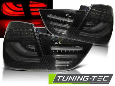 LED Lightbar Design Rückleuchten passend für BMW 3er E90 LCI Limousine 09-11 schwar