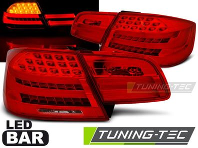 LED Lightbar Design Rückleuchten passend für BMW 3er E92 Coupe 06-10 rot/klar LCI O