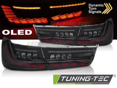 Voll LED Upgrade Design Rückleuchten passend für BMW 3er G20 Lim. 19-22 schwarz/rau