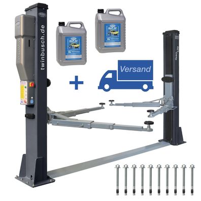 Twin Busch ® NEUE 2 Säulen Kfz Hebebühne 5000kg Heavy Line - TW250-G