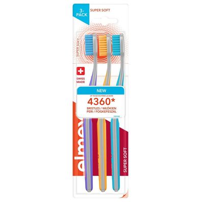Toothbrush Super Soft Multipack 3 pcs