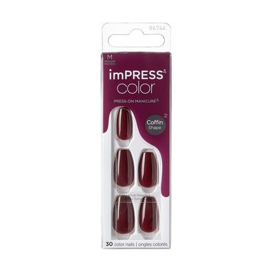 Self-adhesive nails imPRESS Color MC Winery in NYC 30 pcs