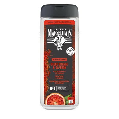 LE PETIT Marseillais SHOWER GEL 4in1 für Männer Rot Orange & Safran 400ml