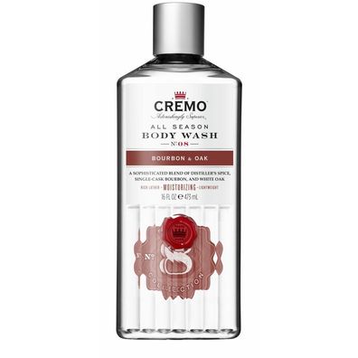 CREMO CREMO - Duschgel für Männer mit dem Duft von Bourbon & OAK 473ml