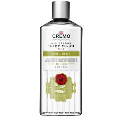 CREMO CREMO - Duschgel für Männer mit SAGE & CITRUS Duft 473 ml