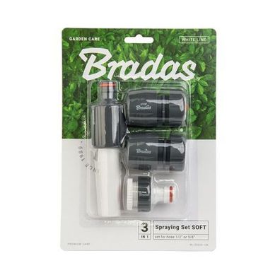 Sprühset für Gartenschlauch 4-teilig 1/2" Schnellkupplung Sprühdüse Bewässerungsset