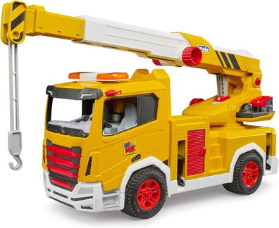 Bruder 03471 - Roadmax Kran LKW - Fahrzeuge für Kinder, Lastwagen, Baufahrzeug, Baust