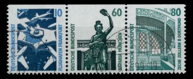 BRD Zusammendruck Nr W87 gestempelt 3ER STR X75058A
