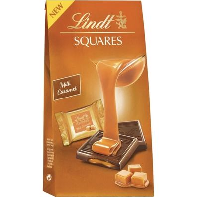 Lindt Squares Milk Caramel 144 g / 9 St