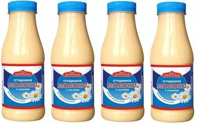 DOVGAN gezuckerte Kondensmilch 8,5% Fett 4x 480 g