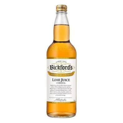 Bickford's Cordial Brown Lime Juice 750 ml