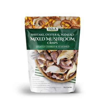 DJ&A Shiitake, Oyster & Nameko Mixed Mushroom Crisps 30 g