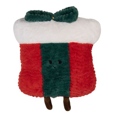 Clayre & Eef Dekokissen Geschenk 35x7x35 cm Rot Polyester (Gr. 35x7x35 cm)
