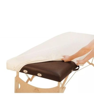 Ölresistenter Liegenbezug creme Gr. M 72-76x200 cm