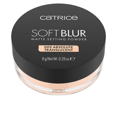 SOFT BLUR mattierendes Fixierpuder #002 -Absolute Translucent 8 gr