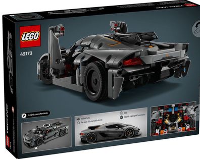 LEGO® Technic 42173 Koenigsegg Jesko Absolut Supersportwagen in Grau