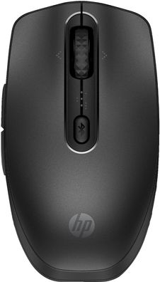 HP Maus 695 Maus 7 Tasten kabellos kompatibel mit Qi-Charging Schwarz