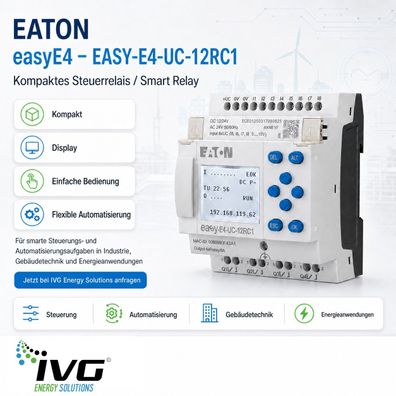 Steuerrelais EATON easyE4 EASY-E4-UC-12RC1 197211