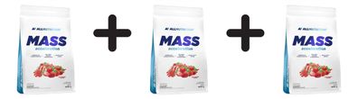 3 x Allnutrition Mass Acceleration, Strawberry - 3000g