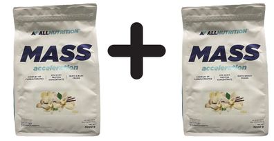 2 x Allnutrition Mass Acceleration, Vanilla - 3000g