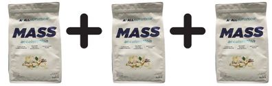 3 x Allnutrition Mass Acceleration, Vanilla - 3000g