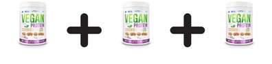 3 x Allnutrition Vegan Protein, Cookie - 500g