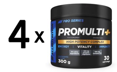 4 x Allnutrition Pro Series Promulti+, Multivitamin - 300g