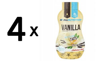 4 x Allnutrition Sweet Sauce, Vanilla - 500 ml
