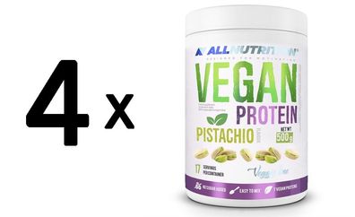 4 x Allnutrition Vegan Protein, Pistachio - 500g