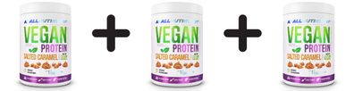 3 x Allnutrition Vegan Protein, Salted Caramel - 500g