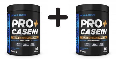 2 x Allnutrition Pro+Casein, Vanilla Cream - 500g