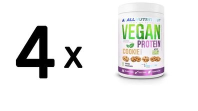 4 x Allnutrition Vegan Protein, Cookie - 500g