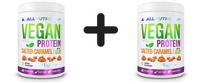 2 x Allnutrition Vegan Protein, Salted Caramel - 500g