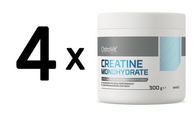 4 x OstroVit Creatine Monohydrate, Mango - 300g