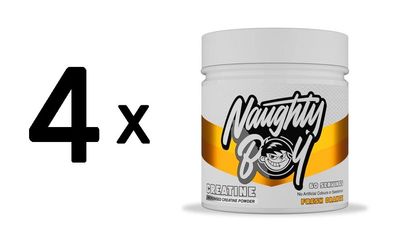 4 x Naughty Boy Creatine, Fresh Orange - 300g
