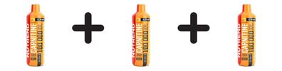 3 x Nutrend Carnitine 100 000, Lemon - 1000 ml