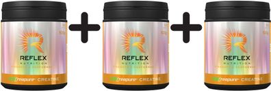 3 x Reflex Nutrition Creapure Creatine Powder - 500g