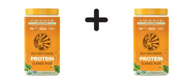 2 x Sunwarrior Classic Plus Organic (750g) Natural