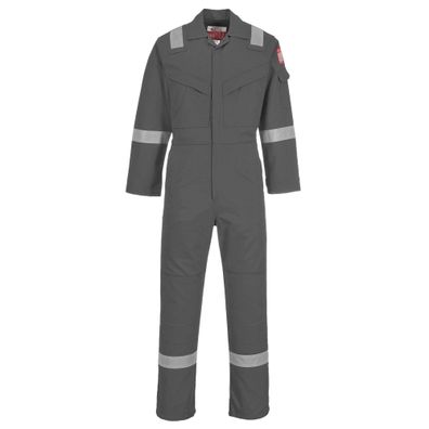 Planam FR50 Herren Schutzoverall flammhemmend antistatisch grau 4XL