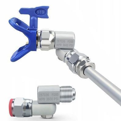 Rosfix Drehgelenk für Farbspritzgerät – 7/8" Gewinde | 360° Aluminium