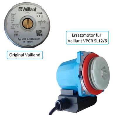 Pumpenkopf Ersatz Motor für Vaillant VPCR SL12/6 Heizungspumpe Umwälzpumpe W4m