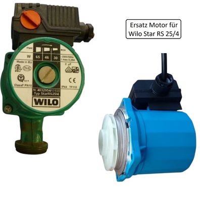 Pumpenkopf Ersatz Motor Wilo Star RS25-4 Heizungspumpe Umwälzpumpe Förderhöhe 4m