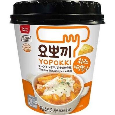 Yopokki Reiskuchen Tteokbokki Topokki Käse Cup 120g