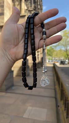 Osmanli Bakalit Faturan Misbaha Tesbih Schwarze Tasbih Bernstein 33