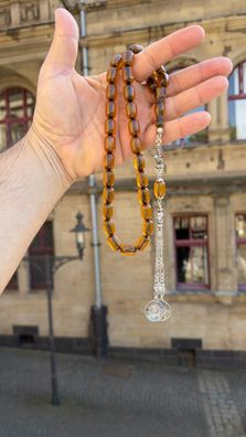 Osmanli Bakalit Faturan Misbaha Tesbih Braun Tasbih Bernstein 33